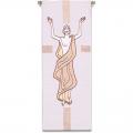  White Tapestry - Resurrection Motif - Pascal Fabric 
