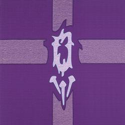  Purple \"Crown of Thorns & Nails\" Altar Cover - Lucia Fabric 