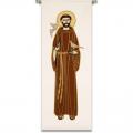  White Ambo/Lectern Cover - St. Francis of Assisi - Lucia Fabric 