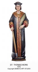  St. Thomas More Statue in Linden Wood, 48\"H 