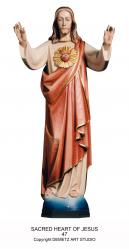  Sacred Heart of Jesus Statue in Linden Wood, 36\" & 48\"H 