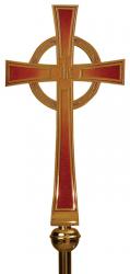  Processional Cross | 21” | Bronze Or Brass | 54” Staff 
