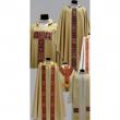  Overlay/Deacon Stole in Assisi Gold Lame Fabric 