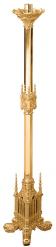  Floor Candlestick | 44\" | Brass Or Bronze | Ornate Column & Base 