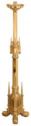  Processional Candlestick | 44\" | Bronze Or Brass | Detailed Ornamentation 