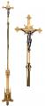  Processional Crucifix | 92" | Bronze Or Brass | Budded Cross 