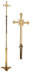  Processional Cross | 90\" | Bronze Or Brass | Detailed Ornamentation 