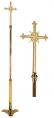  Processional Cross | 90" | Bronze Or Brass | Detailed Ornamentation 