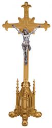  Altar Crucifix | 29\" | Brass Or Bronze | Ornate Style 