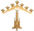  Altar Candelabra | 3 Lite | Bronze Or Brass | Fixed Arm | Footed Base 