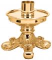  Altar Candlestick | 4-1/2" | Brass Or Bronze | Footed Base 