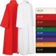  Black, Red or White Choir/Server Alb - Zipper - Terlenka Fabric 