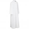  Beige or White Choir/Server Alb - Pleats - Zipper - Livorno Fabric 