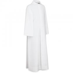  Beige or White Choir/Server Alb - Pleats - Zipper - Livorno Fabric 