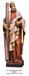  St. Andrew the Apostle Statue in Fiberglass, 36\"H 