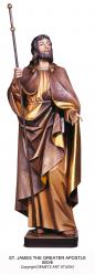  St. James the Greater Apostle Statue in Fiberglass, 36\"H 