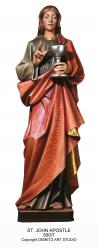  St. John the Evangelist/Apostle Statue in Fiberglass, 36\"H 