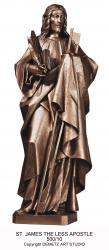  St. James the Less Apostle Statue - Bronze Metal (Custom) 