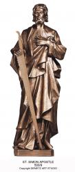  St. Simon the Apostle Statue - Bronze Metal (Custom) 