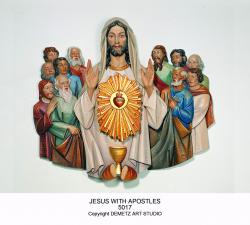  Jesus w/Apostles w/Tabernacle in Linden Wood 