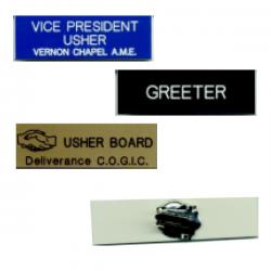  Name Badges with Pin 