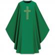  Red Gothic Chasuble - Dupion Fabric 