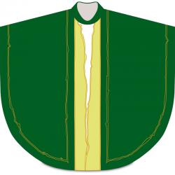  Green Gothic Chasuble - Sentia Fabric 