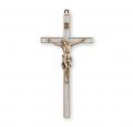  7" WHITE CROSS WITH GOLD PLATING WITH GOLD CORPUS CRFX 