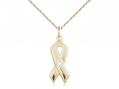  Cancer Awareness Neck Medal/Pendant w/Crystal Stone Only for April 