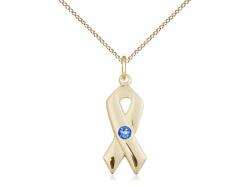  Cancer Awareness Neck Medal/Pendant w/Sapphire Stone Only for September 