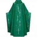  Green Gothic Chasuble - Stations of the Cross - Dupion Fabric 