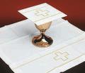  Altar/Mass Linen Set or Individual Items - Gold Cross - Blended Linen 
