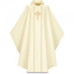  White Gothic Chasuble Set - 4 Colors - Cantate Fabric 
