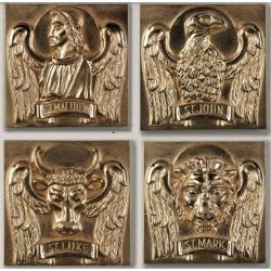  High Polish Finish Bronze \"Evangelists\" Symbol/Emblem: Style 5188 - 8\" Ht 