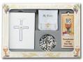  WHITE 6 PIECE DELUXE FIRST COMMUNION GIFT SET 