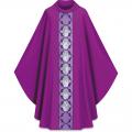  Purple Gothic Chasuble - Stations of the Cross - Dupion Fabric 