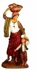  \"Lydia With Son, Villagers\" Figure for Christmas Nativity 