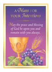  A Mass For Your Intentions - Intention/Living Mass Card - 50/bx 