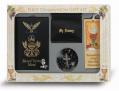  BLACK DELUXE FIRST COMMUNION 6 PIECE GIFT SET 