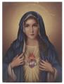  IMMACULATE HEART OF MARY SMALL GOLD EMBOSSED PLAQUE 