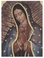  O.L. OF GUADALUPE (BUST) SMALL GOLD EMBOSSED PLAQUE 