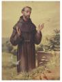  ST. FRANCIS SMALL GOLD EMBOSSED PLAQUE 
