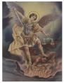  ST. MICHAEL SMALL GOLD EMBOSSED PLAQUE 