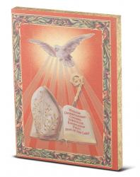  CONFIRMATION SMALL GOLD EMBOSSED PLAQUE 