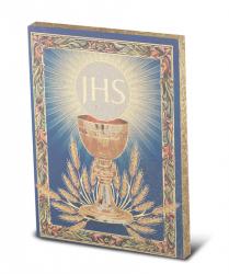  FIRST COMMUNION SMALL GOLD EMBOSSED PLAQUE 