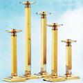  Altar Candlestick | 8 Sizes | Brass Or Bronze | Square Base And Column 