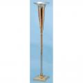  Standing Altar Vase | 17-1/2" | Bronze Or Brass | Adjustable Height | Square Base 