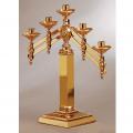  Altar Candelabra | 3 Lite | Bronze Or Brass | Adjustable 