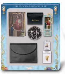  CHILD OF GOD BOY\'S FIRST COMMUNION 7 PIECE DELUXE GIFT SET 