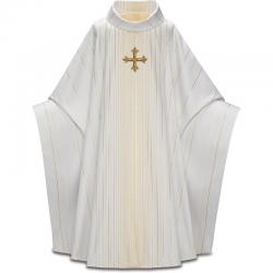  Ecru Monastic Chasuble - Roll-Collar - Linus Fabric 
